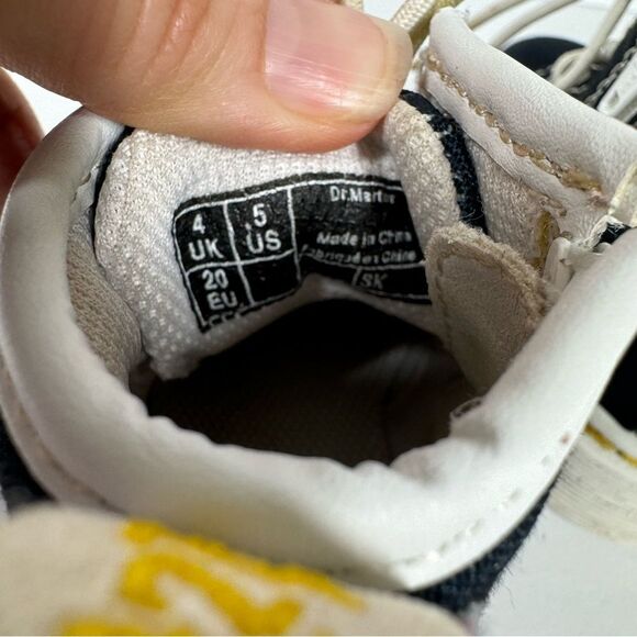 Dr Marten Kids Delaney Side Zip Boots Navy Canvas Infant Size US 5 - Picture 8 of 8